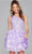 Jovani 42016 - Sequin Tiered Cocktail Dress Homecoming Dresses 00 / Lilac