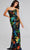 Jovani 42164 - Strapless Floral Pattern Prom Gown Special Occasion Dress