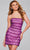 Jovani 42197 - Strapless Geometric Beaded Cocktail Dress Homecoming Dresses