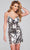 Jovani 42208 - V-Neck Cut-Glass Cocktail Dress Cocktail Dresses