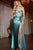 Jovani 42256 - Jeweled Corset Prom Dress Prom Dresses 00 / Dark Peacock