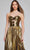 Jovani 42335 - Metallic Cutout Evening Gown Special Occasion Dress