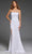 Jovani 42355 - Draped Satin Prom Dress Prom Dresses 00 / Off White