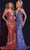 Jovani 42600 - Butterfly Detailed Prom Dress Prom Dresses 00 / Orange/Lilac