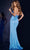 Jovani 43033 - Satin Prom Dress with Slit Prom Dresses