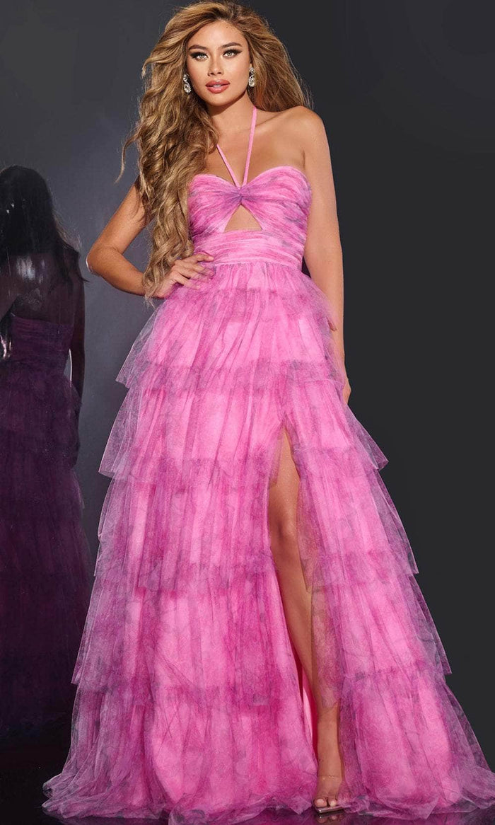 Jovani 43170 - Sleeveless Tiered Ruffle Prom Gown Special Occasion Dress