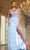 Jovani 43193 - Beaded Prom Dress with Slit Prom Dresses 00 / Light Blue