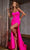 Jovani 43419 - Crisscross Bodice Prom Dress Prom Dresses 00 / Hot Pink