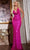 Jovani 43746 - Cowl Neck Prom Dress Prom Dresses 00 / Fuchsia