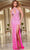 Jovani 43929 - Halter Sequins Prom Dress Prom Dresses 00 / Neon Pink