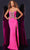 Jovani 44155 - Bejeweled Bow Prom Dress Prom Dresses 00 / Hot Pink