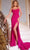 Jovani 44427 - Mermaid Prom Dress with Slit Evening Dresses 00 / Fuchsia