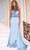 Jovani 44712 - Draped One Shoulder Prom Dress Prom Dresses 00 / Steel Blue