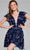 Jovani 50069 - Plunging Neckline Ruffled Cocktail Dress Cocktail Dresses