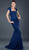 Jovani 5470SC - Bead Embellished Mermaid Prom Gown Evening Dresses 16 / Blush