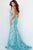 Jovani - 59762 Low V-Neck Sequin Evening Gown Prom Dresses