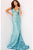 Jovani - 59762 Low V-Neck Sequin Evening Gown Prom Dresses