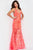 Jovani 60283 - Floral Applique Prom Gown Evening Dresses