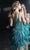 Jovani 61883SC - Deep V-Neck Fringe Party Dress Party Dresses 6 / Off-White