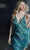 Jovani 61883SC - Deep V-Neck Fringe Party Dress Party Dresses 6 / Off-White