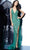 Jovani 63405 - High Slit Junior Prom Dress Evening Dresses 00 / Emerald