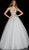 Jovani 65379SC - Plunging Crystal Embellished Ballgown Ball Gowns 6 / Lilac