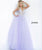 Jovani 65379SC - Plunging Crystal Embellished Ballgown Ball Gowns 6 / Lilac