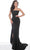 Jovani 94366SC- Straight Across Neckline Mermaid Gown Evening Dresses 2 / Navy