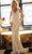 Jovani Bridal JB06827 - Cutout Back Lace Bridal Gown Bridal Dresses 00 / Off-White/Nude