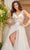 Jovani Bridal JB25737 - Beaded Deep V-Neck Bridal Gown Bridal Dresses