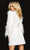 Jovani - Collared V-Neck Cocktail Dress 05853SC - 1 pc White In Size 4 Available Cocktail Dresses 4 / White