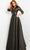 Jovani - Collared V-Neck Metallic Evening Dress 05075SC Winter Formals and Balls