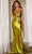 Jovani D5031 - Metallic Slit Prom Dress Special Occasion Dress