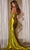 Jovani D5031 - Metallic Slit Prom Dress Special Occasion Dress