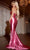 Jovani D5043 - Basque High Slit Prom Dress Special Occasion Dress