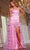 Jovani D5101 - Floral Printed Straight-Across Prom Gown Special Occasion Dress