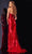 Jovani D5119 - Bow Accented Ruched Prom Gown Special Occasion Dress