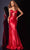 Jovani D5119 - Bow Accented Ruched Prom Gown Special Occasion Dress