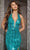 Jovani D5303 - Plunging Halter Allover Sequin Prom Gown Special Occasion Dress