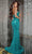 Jovani D5303 - Plunging Halter Allover Sequin Prom Gown Special Occasion Dress