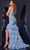 Jovani D5321 - Bow-Accented Plunging V-Neck Prom Gown Special Occasion Dress