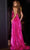 Jovani D5404 - Surplice V-Neck Rose Detail Prom Gown Special Occasion Dress