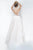 Jovani - Deep V-Neck Tulle Prom Ballgown 1310SC - 1 pc Off White/ Lilac In Size 6 Available Prom Dresses 6 / Off White/ Lilac