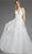 Jovani JB40511 - Applique V-Neck Bridal Gown Bridal Dresses