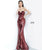 Jovani JVN2239ASC - Sweetheart Web Sequin Prom Dress Special Occasion Dress 14 / Burgundy