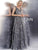 Jovani JVN66727ASC - V-Neck Metallic Sequin Prom Dress Special Occasion Dress 12 / Gunmetal