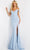 Jovani - Lattice Beaded Evening Dress 06281SC Prom Dresses 00 / Light-Blue