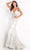 Jovani - Sequin Corset Evening Dress 3675SC Pageant Dresses 00 / White/Gold/Silver