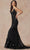 Juliet Dresses 2411 - Bandeau Back Sleeveless Prom Gown Evening Dresses XS / Black