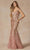 Juliet Dresses 286 - Sequin Feathered Mermaid Gown Evening Dresses